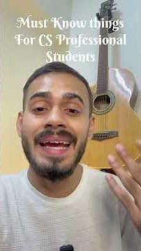 Must hear message for anyone in the CS professional or those who have just passed their CS Executive