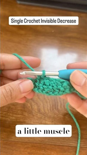 How to Crochet an Invisible Single Crochet Decrease 🧶 |Quick Tutorial #crochet #crochettutorial