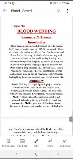 Blood Wedding by Federico García Lorca – Full Summary, Themes & Analysis Explained #literature#play