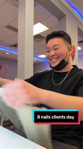 nails by Brandon 8 clients nails day with me #nails #viralnails #grandforks #nailsartvideos #viral