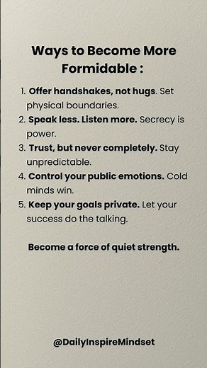 How to Become a Formidable Person 🔥