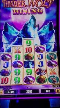 Free Games feature on Timber Wolf Triple Power #slot #slotmachine #casino