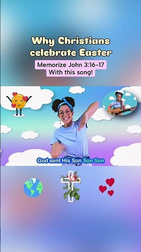 Bible Easter Song for kids with Christian Ms Rachel | John3:16 Worship Music #christian #toddlers