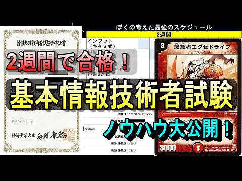 【2週間で合格！？】基本情報技術者の勉強ノウハウ大公開【元エンジニア直伝】