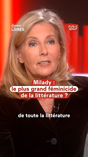 Milady dans les 3 mousquetaires : "Par sa vie, elle raconte des choses d'aujourd'hui" Dans son livre "Je voulais vivre" aux éditions Grasset, Adélaide de Clermont-Tonnerre rend hommage au personnage de Milady, une femme énigmatique et puissante du roman des Trois mousquetaires de Dumas. Victime de la violence d'Athos son mari, elle incarne encore par son histoire des réalités d'aujourd'hui. Sur le plateau d'Au bonheur des livres, Adélaide de Clermont-Tonnerre nous explique la destinée d'une femm