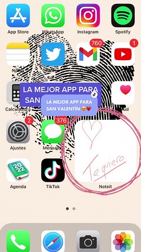 Flipa con esta app 😍♥️ #aprendecontiktok #aprendeentiktok #aprendiendoentiktok #tutorial #tips #trucos #14febrero #valentinesday #valentines #sanvalentin #amor #love #parejas #novios #app #febrero #cariño #iphone #android #trucosmovil #trucoscelular #notas #mensajes #ios #noteit