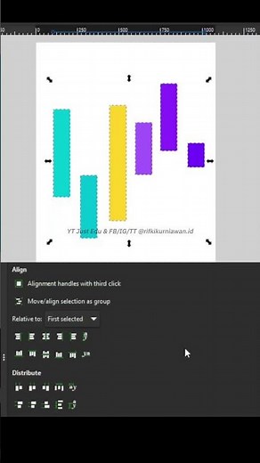 Cara Meratakan Objek di Atas/Bawah di Inkscape 🔥 Cepat & Mudah!