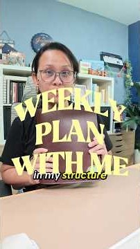 How I prep my planner for the week ahead #planning #plannercommunity #shorts