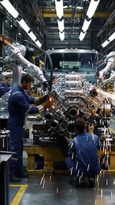 Inside the Mega Truck Engine Factory! A Powerful Beast in 8k