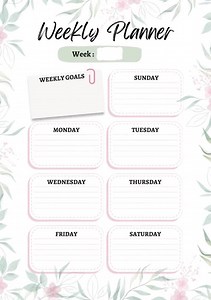3 IN 1 Planner [ Monthly, Weekly and Daily Planner ] Editable and Printable - Etsy