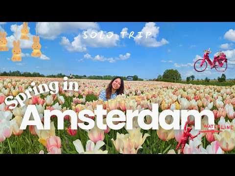 I went Solo to Amsterdam… 🌷 Here's What Happened | Tulip Field, good food & more