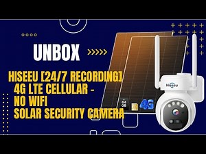 Unboxing of 4G LTE Cellular - No WiFi Solar Security Camera【TDK04U-Q-64G】