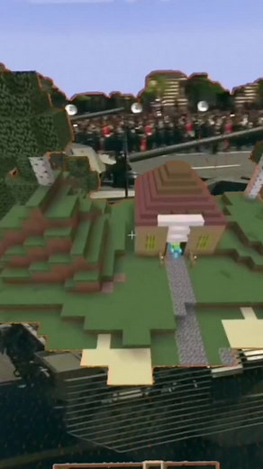 Exploring a Blocky Minecraft World with Tanks and Characters