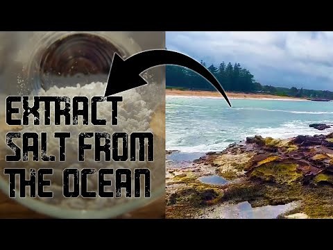 Extracting salt from sea water