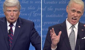 Jim Carrey is hilarious as Joe Biden in SNL presidential debate parody - Extra.ie