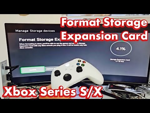 Xbox Series S/X: How to Format Storage Expansion Card (WD, Seagate, etc)