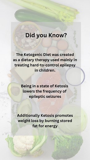 The Ketogenic Diet was created as a dietary therapy for epilepsy control. Additionally the state of Ketosis promotes weight loss. | Slimming Habits | Facebook