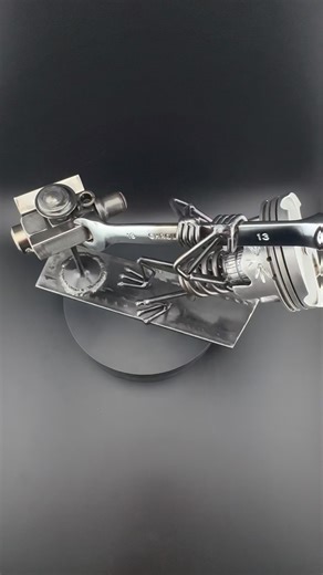 The Mechanic 🔧 https://thedarkmetalartstore.etsy.com/listing/490483048 #darkmetalart #mechanic #auto #automotive #tools | DaRk Metal Art