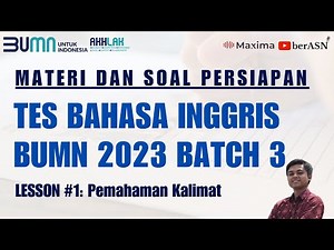 ENGLISH LANGUAGE TEST PREPARATION MATERIALS AND QUESTIONS FOR STATE-OWNED ENTERPRISES 2023 BATCH ...