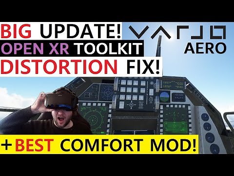 VARJO AERO DISTORTION FIX! OPENXR TOOLKIT GUIDE & BEST VR MOD | MSFS 50FPS SHOWCASE