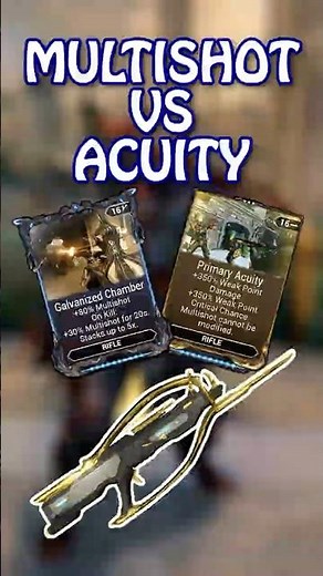 Which Build do you prefer? Multishot or Acuity on Burston Prime? - #warframe