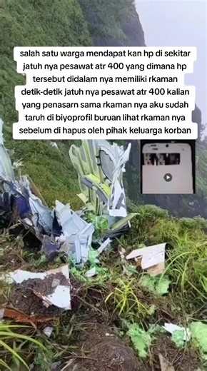 Kronologi Kecelakaan Pesawat ATR 400 dan Rekaman