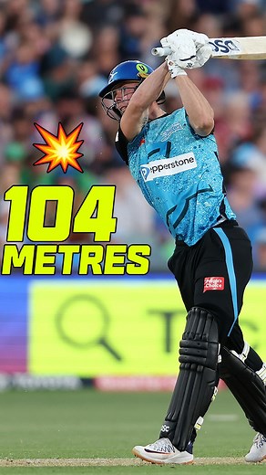 “Postcode change” 😂 Chris Lynn hit this ball so far (104m) that Skull said it reached another suburb! #BBL15 | BBL