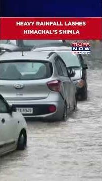 Heavy Rainfall Lashes Shimla; Residents Affected Due To Waterlogging, Traffic Jams Reported #shorts