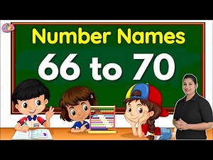 66 to 70 Counting Numbers for Kid | Number Names 66 to 70 | Counting Number with Spelling | Anikidz