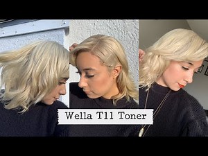 Toning hair with Wella T11
