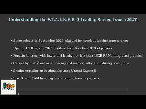 Stalker 2 Stuck at Loading Screen Error Fix