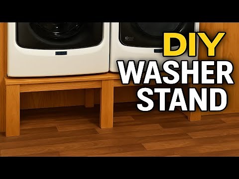 DIY Washer and Dryer Stand with Storage | Save Money & Elevate Your Laundry Setup