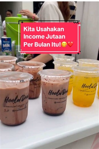 Ibu Rumah Tangga kok bisa punya income jutaan perbulan😱 Sini Bergabung menjadi Mitra Hoola Drinks Indonesia aja! Kamu Ibu rumah tangga yang punya banyak ide dan niat usaha sendiri? Cocok banget buat jadi Mitra Hoola Drinks! Beragam paket franchise usaha yang terjangkau dan no ribet😋 #usahaiburumahtangga #franchisekuliner #franchisemodalkecil #bisnisrumahan #bisniskecilku