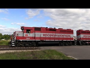 WSOR GP38s Switching Lycon on Reactivated Ex-C&NW Rails in Oregon, WI 8/26/2015
