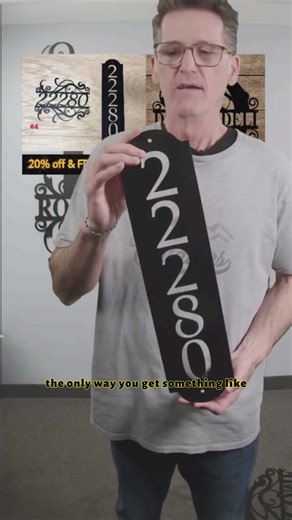 Address Numbers For House - Vertical