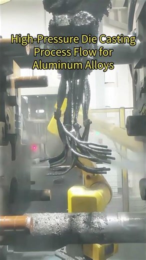 High Pressure Die Casting Process Flow for Aluminum Alloys#youtubeshorts