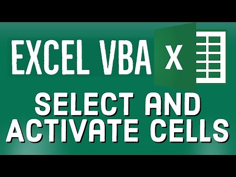Excel VBA Tutorial for Beginners 22 - Activate and Select Cells in MS Excel VBA
