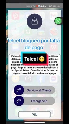 Cómo quitar el bloqueo de Telcel por falta de pago