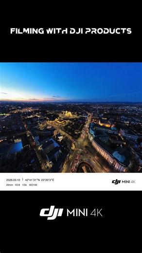 DJI mini 4K footage is INSANE 🤩 #drone #sofiacity #djimini4k #dji