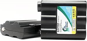 2 Pack - Replacement for Midland BATT-5R Two-Way Radio Battery Replacement (700mAh 6V NI-MH) - Compatible with Midland GXT500 GXT600 GXT-650 GXT635 LXT435 GXT-795 GXT-950 GXT710 AVP7 LXT310