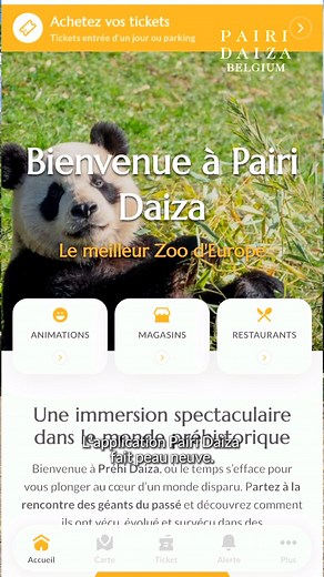 🆕 La nouvelle version de l’application Pairi Daiza est disponible ! 🗺️ Nouveau plan, interface repensée et, surtout… une option itinéraire pour vous guider pas à pas à travers le Parc 🌿 Et vous, l’avez-vous déjà utilisée pendant votre visite ? 💬 📲 Lien vers l’app : https://www.pairidaiza.eu/fr/application-mobile/ 🎟️ Tickets et Cartes de Membres 👉 www.pairidaiza.eu | Pairi Daiza