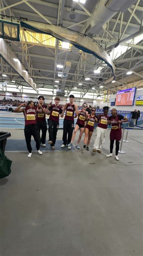 Girls Celebrate Breaking 4x200 School Track Record