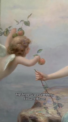 The Three Graces (1899) was painted by the French artist Édouard Bisson (1856-1945). The three Graces, also known as Charites, are minor deities in Greek mythology. They are the goddesses of charm, beauty, nature, human creativity, goodwill, and fertility.Their presence usually meant that a lot of good things would happen to the people in their presence. #Art #Painting #Artwork #ArtHistory #HistoryofArt #EdouardBisson #Bisson #Goddesses #Goddess #Charm #Beauty #Nature #Creativity #Goodwill #Fert
