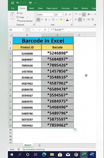 Barcode In Ms Excelایکسيل میں بارکوڈ کیسے بنائیں | مرحلہ وار مکمل رہنمائی 2025