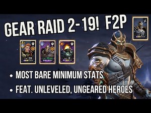 Watcher of Realms: Most Bare Minimum Gear Raid 2-19 low gear guide! (Volka strategy)