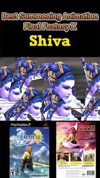 Best Summoning Animation Shiva FFX #gaming #ps2 #playstation2 #shorts