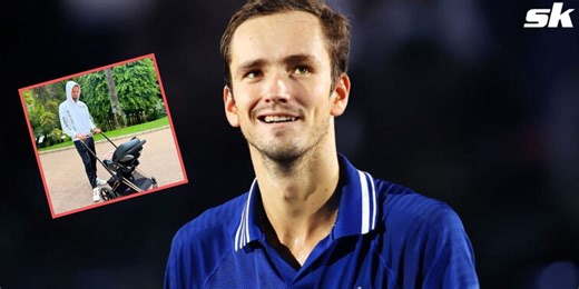 Daniil Medvedev reunites with newborn daughter after early exit from Paris Masters
