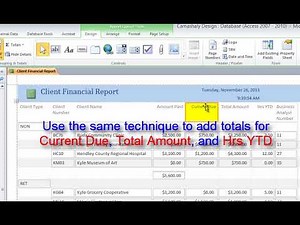 Microsoft Access: How to Add Totals and Subtotals in a Report