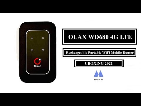 Portable WiFi Mobile Router Unboxing 2021 | OLAX 4G WD680