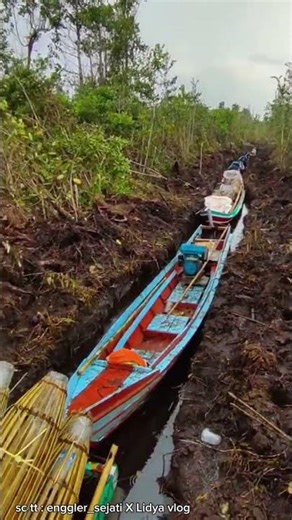 making a boat ramp on peat land #boat